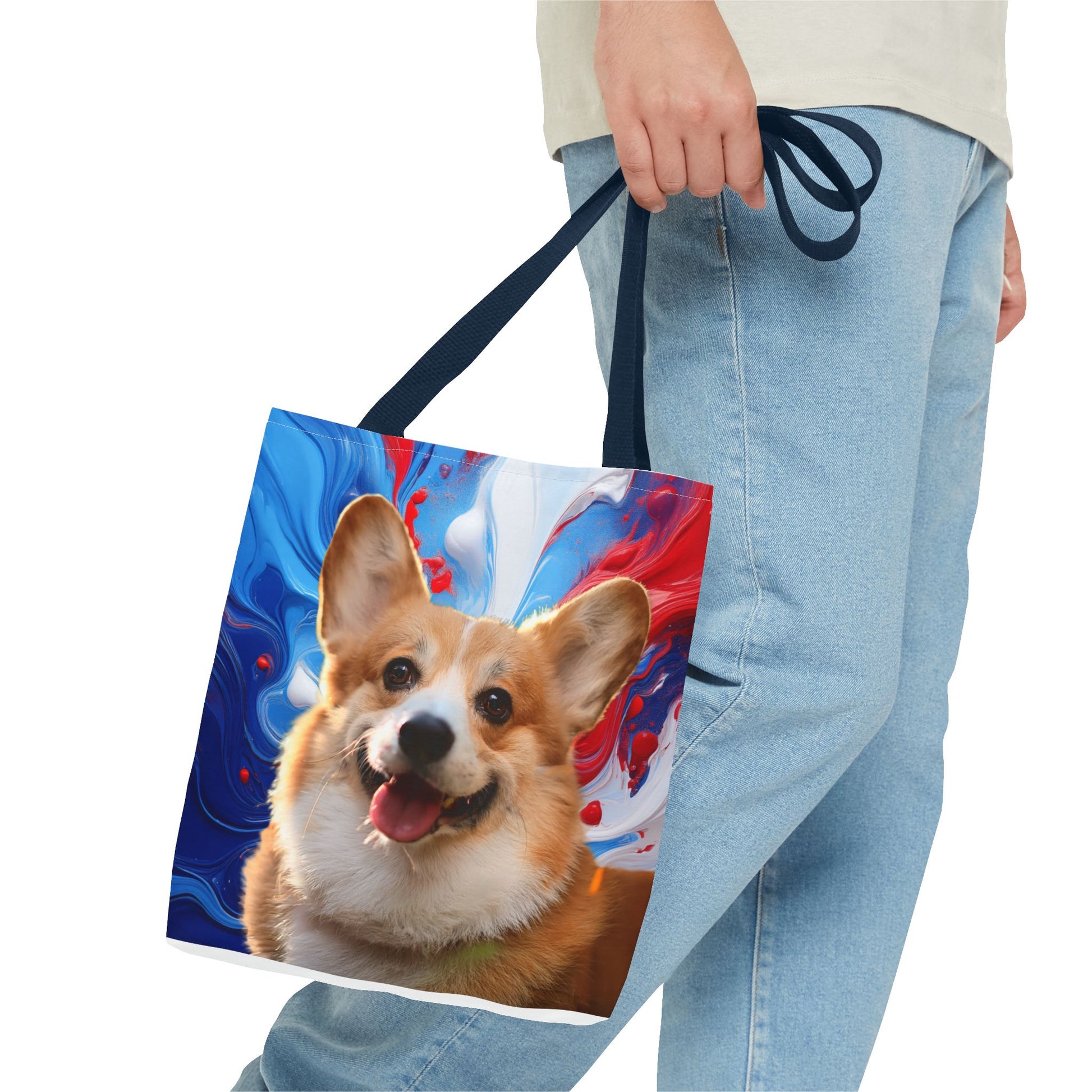Vibrant Corgi Tote Bag - Perfect for Dog Lovers