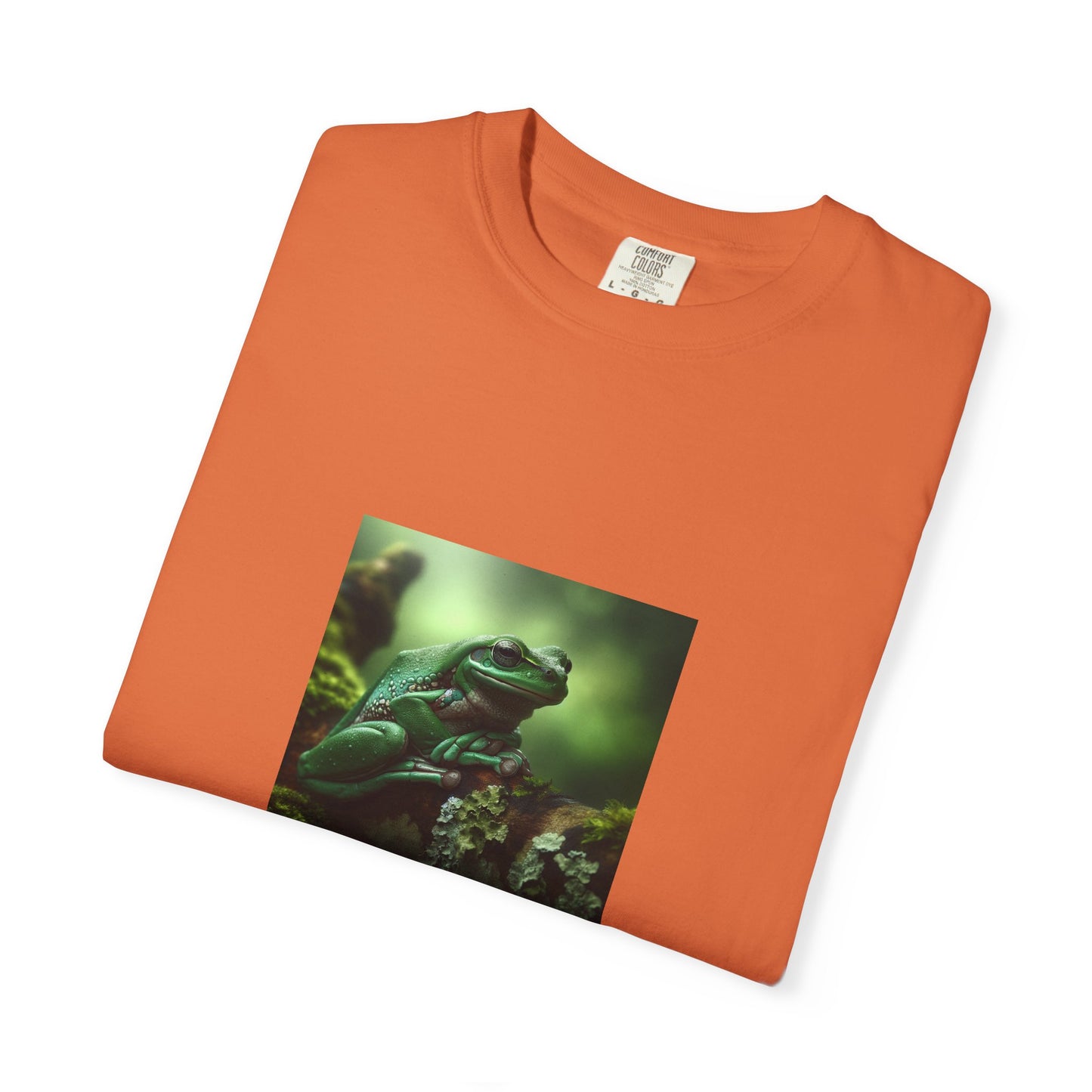 Green Tree Frog Unisex Garment-Dyed T-shirt