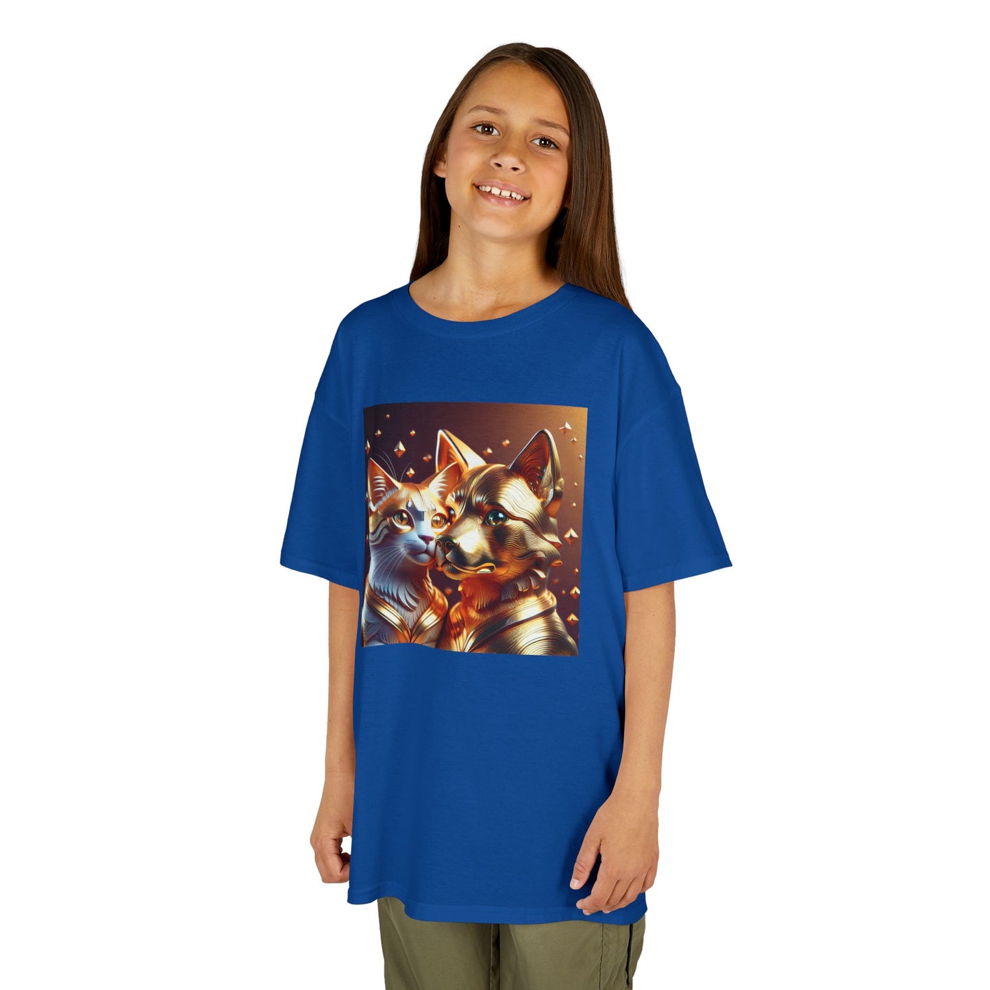 Solid Gold Cat and Dog - Heavy Cotton™ Tee for Children