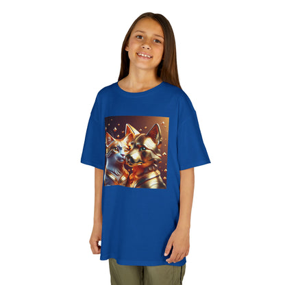 Solid Gold Cat and Dog - Heavy Cotton™ Tee for Children