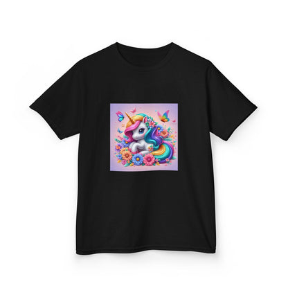 Colorful Unicorn Kids Tee Shirt, Girl's Rainbow T-Shirt, Cute Toddler Clothing, Magical Fantasy Top, Children's Graphic Tee