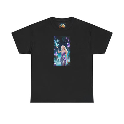 Magical Fairy Graphic Tee, Enchanted Woodland Shirt, Fantasy Apparel, Gift for Nature Lovers, Festival Wear, Unisex Cotton Tee