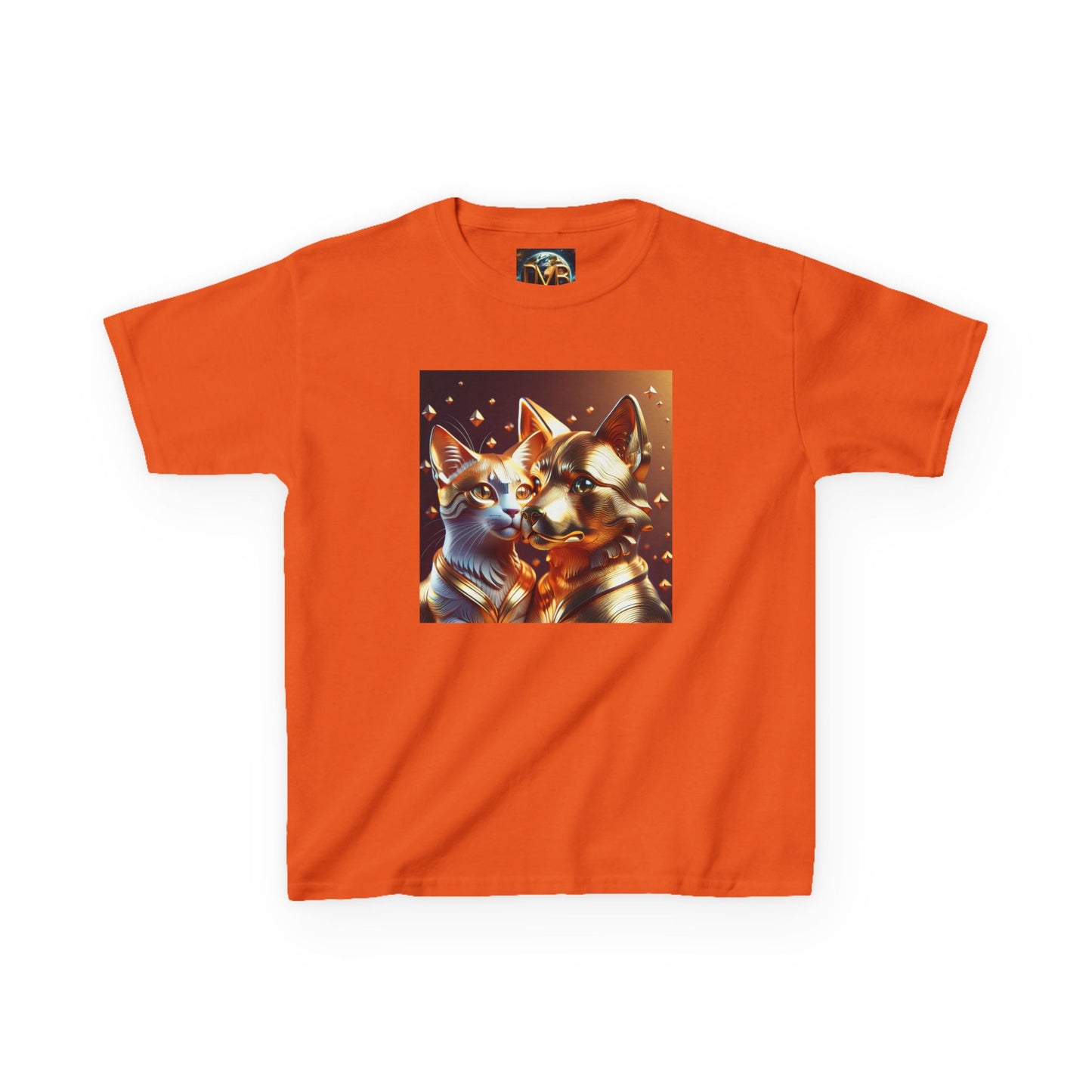 Solid Gold Cat and Dog - Heavy Cotton™ Tee for Children