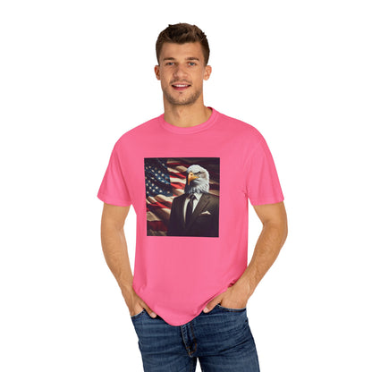 USA Means Business! Unisex Garment-Dyed Tee for Independence Day