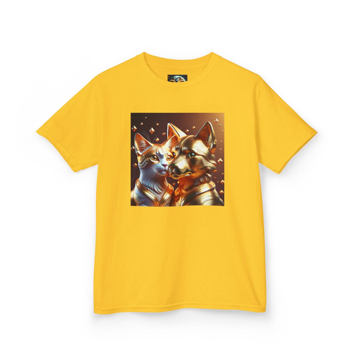Solid Gold Cat and Dog - Heavy Cotton™ Tee for Children