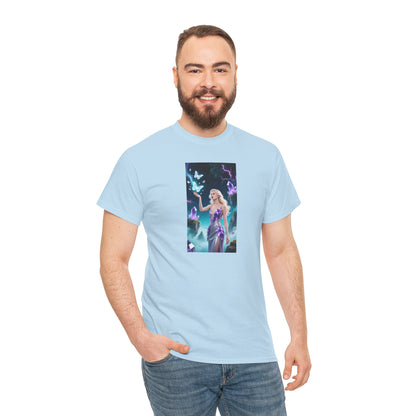 Magical Fairy Graphic Tee, Enchanted Woodland Shirt, Fantasy Apparel, Gift for Nature Lovers, Festival Wear, Unisex Cotton Tee