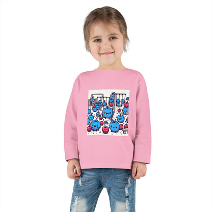 Kids Tee with Blueberries and Cherries Playground Design