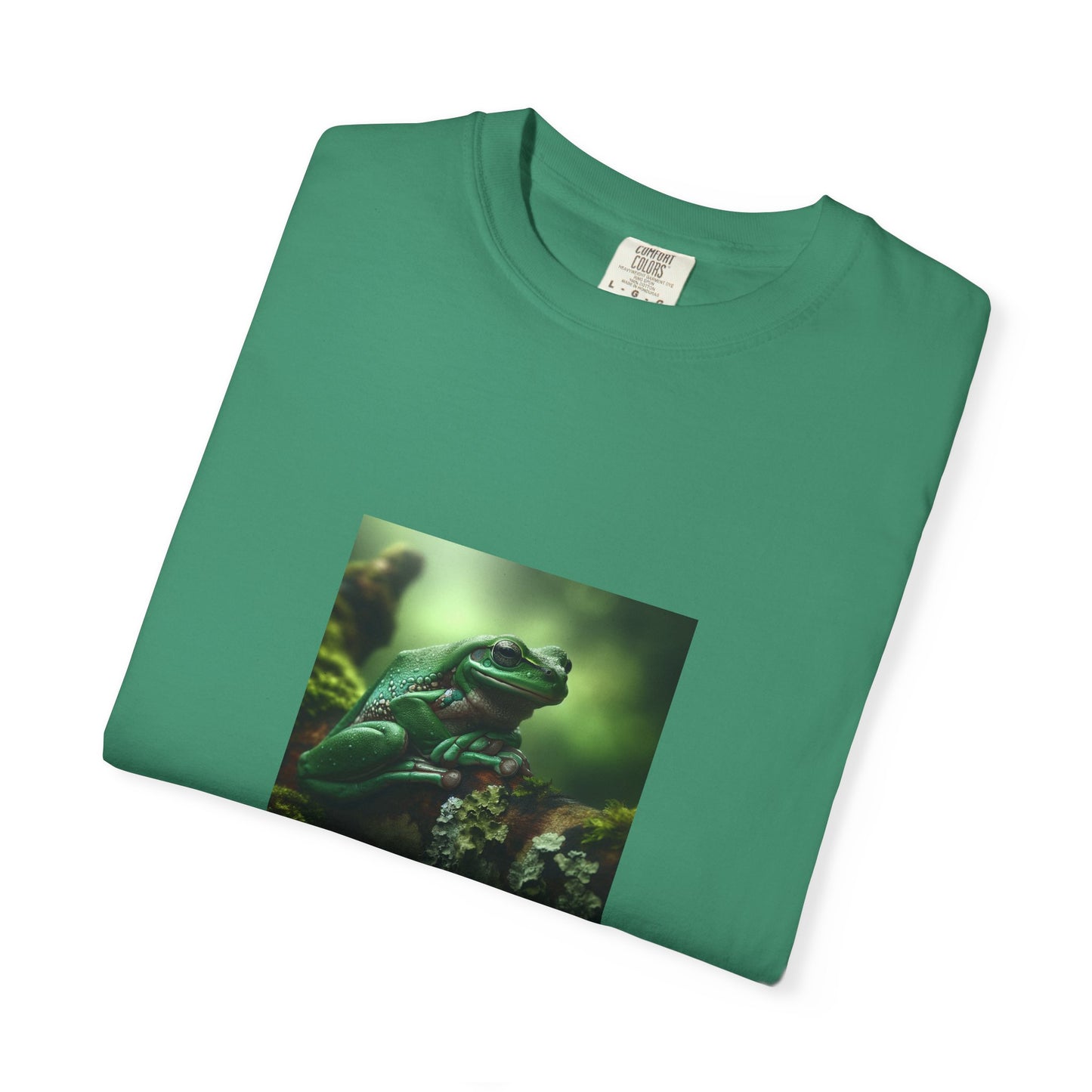 Green Tree Frog Unisex Garment-Dyed T-shirt