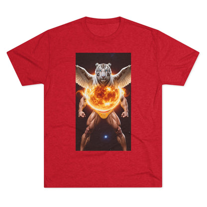 Tigga Sola Mascula Tri-Blend Unisex Crew Shirt | Perfect for Gift Giving, Casual Wear, Pet Lovers, and Wildlife Enthusiasts