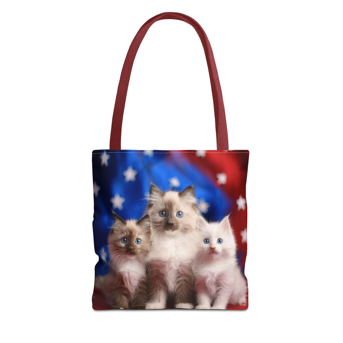 Patriotic Ragdoll Kittens Tote Bag