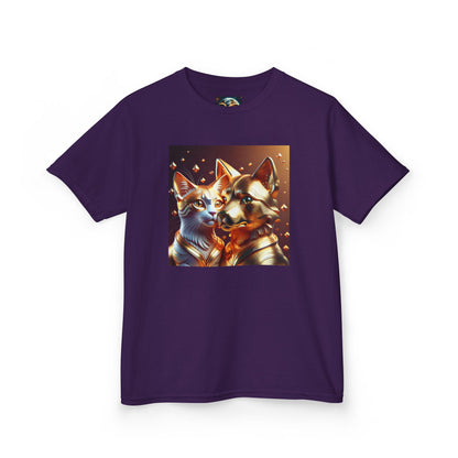 Solid Gold Cat and Dog - Heavy Cotton™ Tee for Children