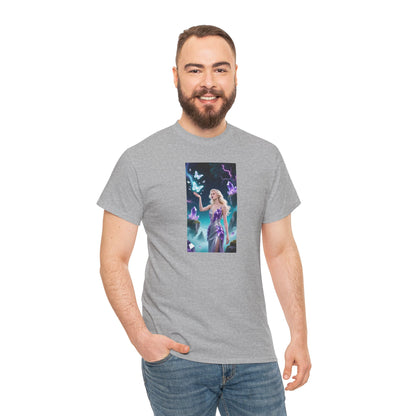 Magical Fairy Graphic Tee, Enchanted Woodland Shirt, Fantasy Apparel, Gift for Nature Lovers, Festival Wear, Unisex Cotton Tee