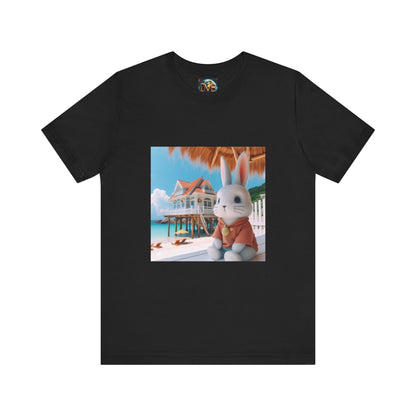 Bunny Tee, Rabbit T-Shirt, Cute Animal Top, Nature Lover Gift, Short Sleeve Shirt