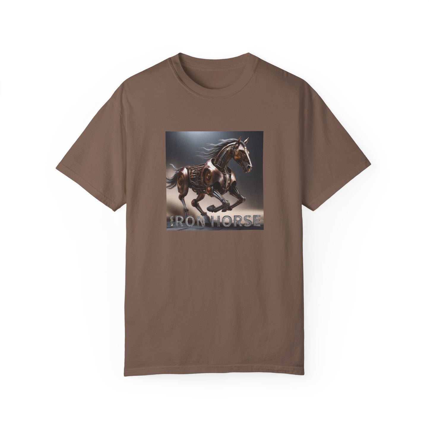 Iron Horse Unisex Garment-Dyed T-Shirt - Equestrian Vintage Style