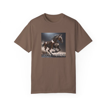 Iron Horse Unisex Garment-Dyed T-Shirt - Equestrian Vintage Style
