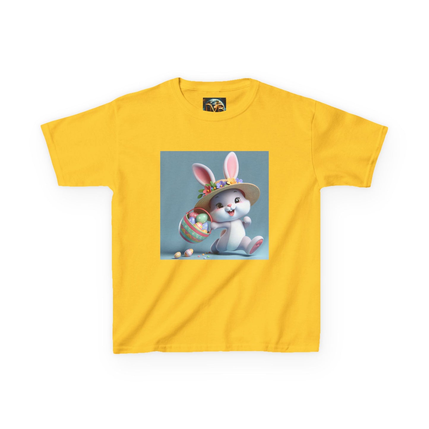 Cute Easter Bunny Kids Tee - Heavy Cotton™ T-Shirt for Spring Celebrations