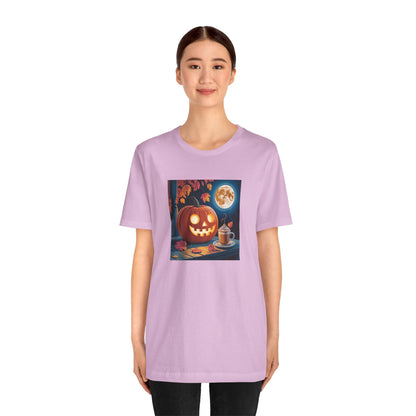 Fall In Love With Fall, Unisex Fall T-Shirt, Halloween Shirt, Cozy Fall Apparel, Seasonal Graphic Tee, Pumpkin Spice Tee