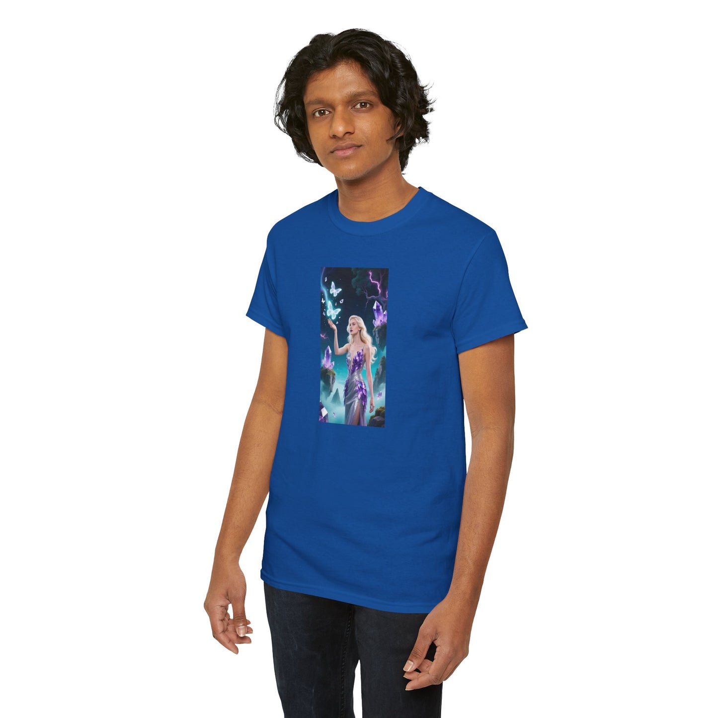 Magical Fairy Graphic Tee, Enchanted Woodland Shirt, Fantasy Apparel, Gift for Nature Lovers, Festival Wear, Unisex Cotton Tee