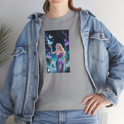 Magical Fairy Graphic Tee, Enchanted Woodland Shirt, Fantasy Apparel, Gift for Nature Lovers, Festival Wear, Unisex Cotton Tee