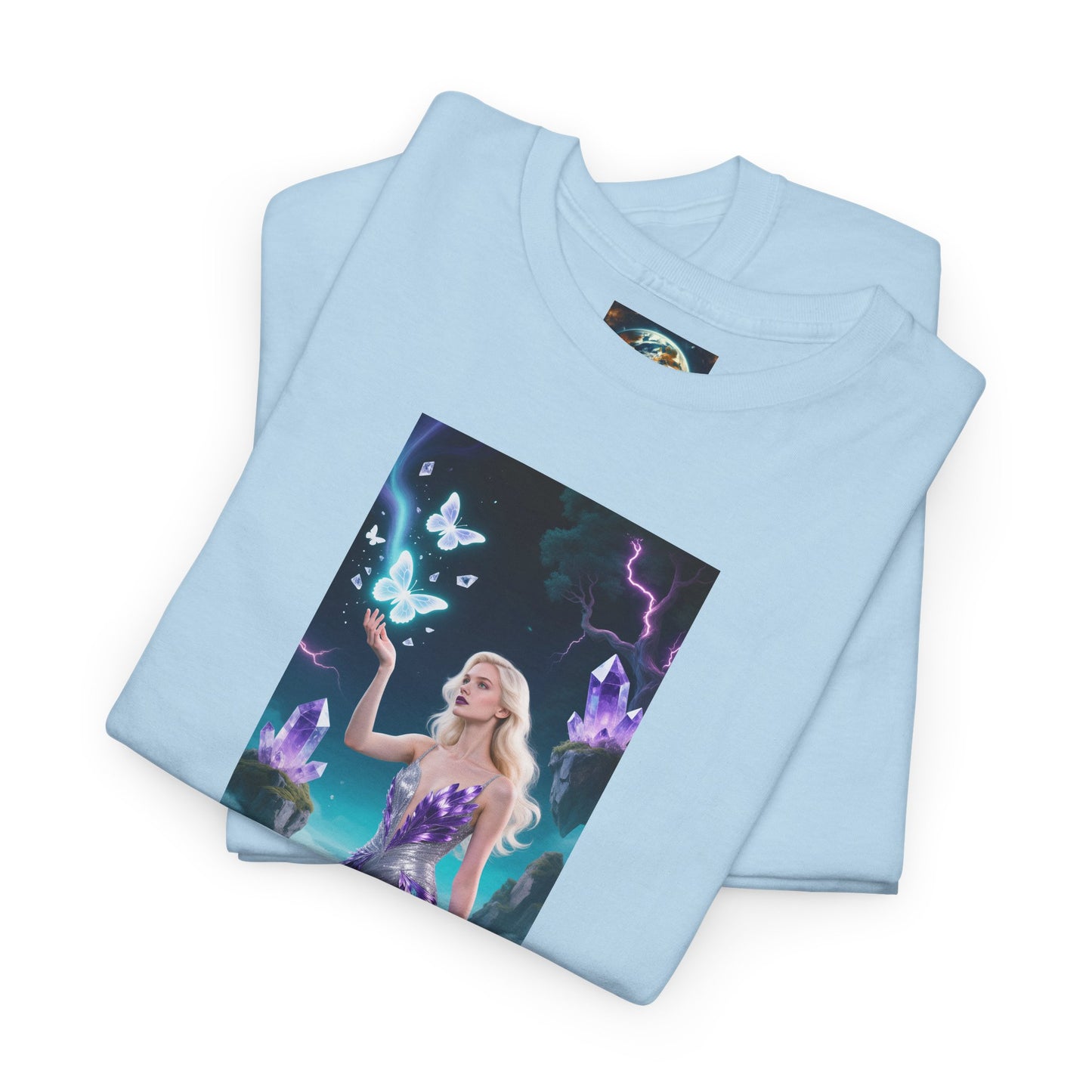 Magical Fairy Graphic Tee, Enchanted Woodland Shirt, Fantasy Apparel, Gift for Nature Lovers, Festival Wear, Unisex Cotton Tee