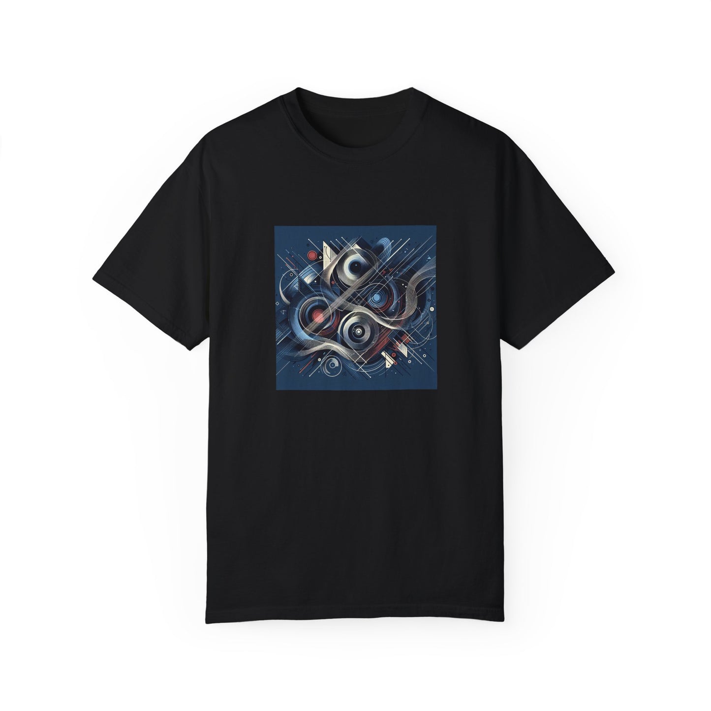 Vibrant Graphic Unisex Garment-Dyed T-Shirt - Cool Modern Art Design