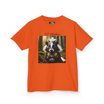 Kids Tee, Little Stinker Skunk Gas Mask Funny T-Shirt for Boys and Girls, Children's Clothing, Animal Lover Gift, Cute Kids