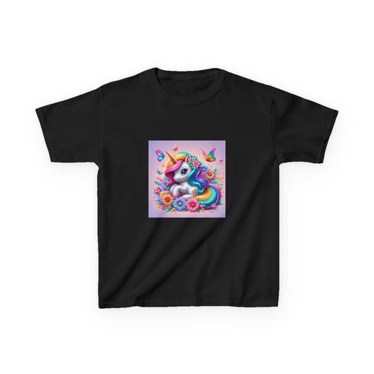 Colorful Unicorn Kids Tee Shirt, Girl's Rainbow T-Shirt, Cute Toddler Clothing, Magical Fantasy Top, Children's Graphic Tee