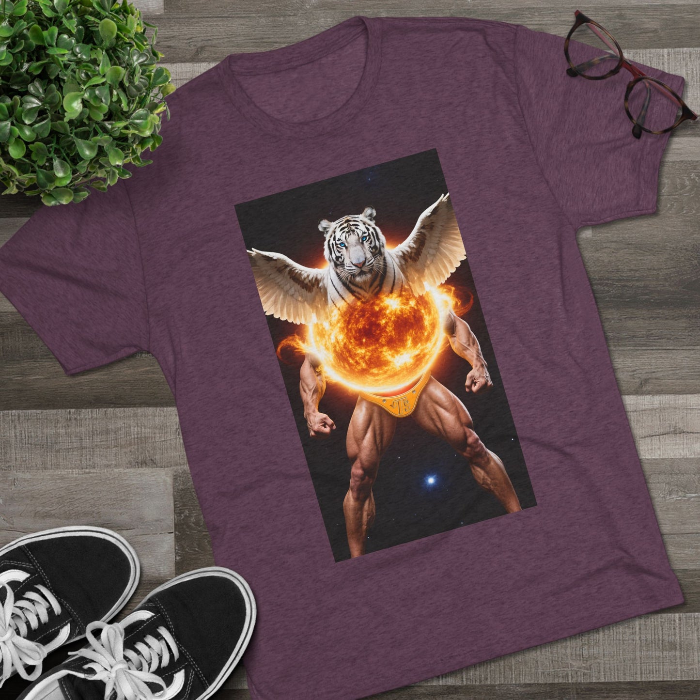 Tigga Sola Mascula Tri-Blend Unisex Crew Shirt | Perfect for Gift Giving, Casual Wear, Pet Lovers, and Wildlife Enthusiasts