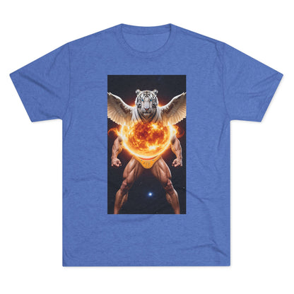 Tigga Sola Mascula Tri-Blend Unisex Crew Shirt | Perfect for Gift Giving, Casual Wear, Pet Lovers, and Wildlife Enthusiasts