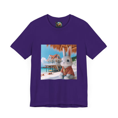 Bunny Tee, Rabbit T-Shirt, Cute Animal Top, Nature Lover Gift, Short Sleeve Shirt