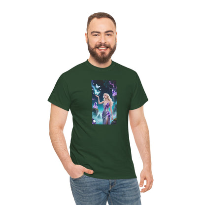Magical Fairy Graphic Tee, Enchanted Woodland Shirt, Fantasy Apparel, Gift for Nature Lovers, Festival Wear, Unisex Cotton Tee