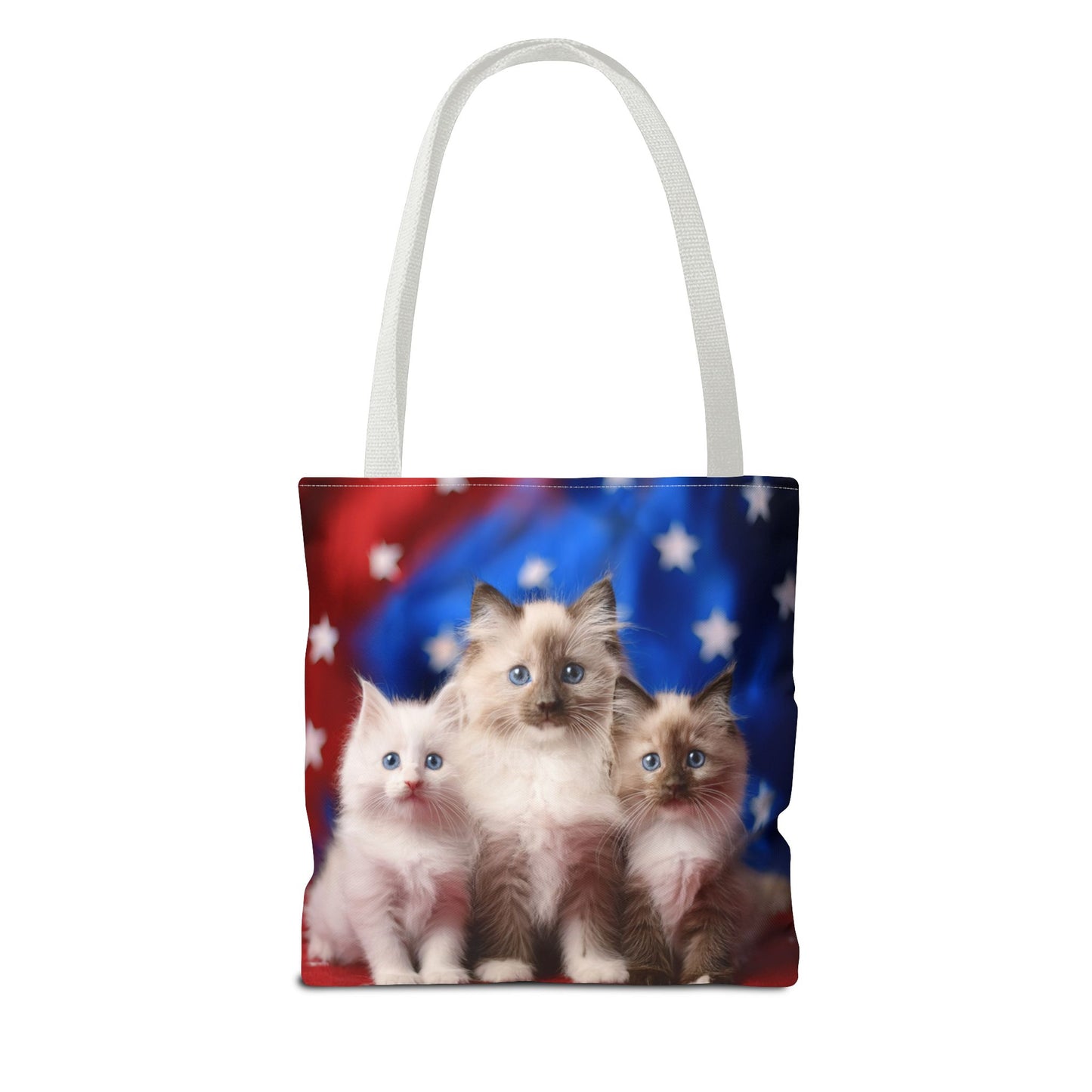 Patriotic Ragdoll Kittens Tote Bag