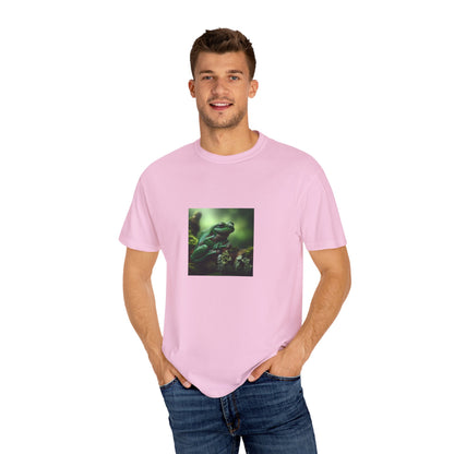 Green Tree Frog Unisex Garment-Dyed T-shirt