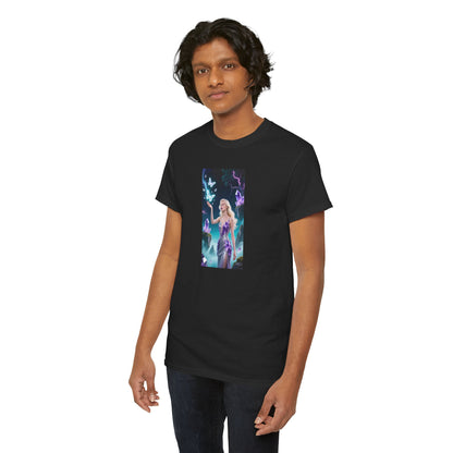 Magical Fairy Graphic Tee, Enchanted Woodland Shirt, Fantasy Apparel, Gift for Nature Lovers, Festival Wear, Unisex Cotton Tee