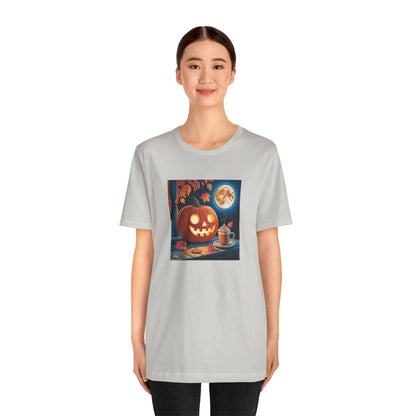 Fall In Love With Fall, Unisex Fall T-Shirt, Halloween Shirt, Cozy Fall Apparel, Seasonal Graphic Tee, Pumpkin Spice Tee