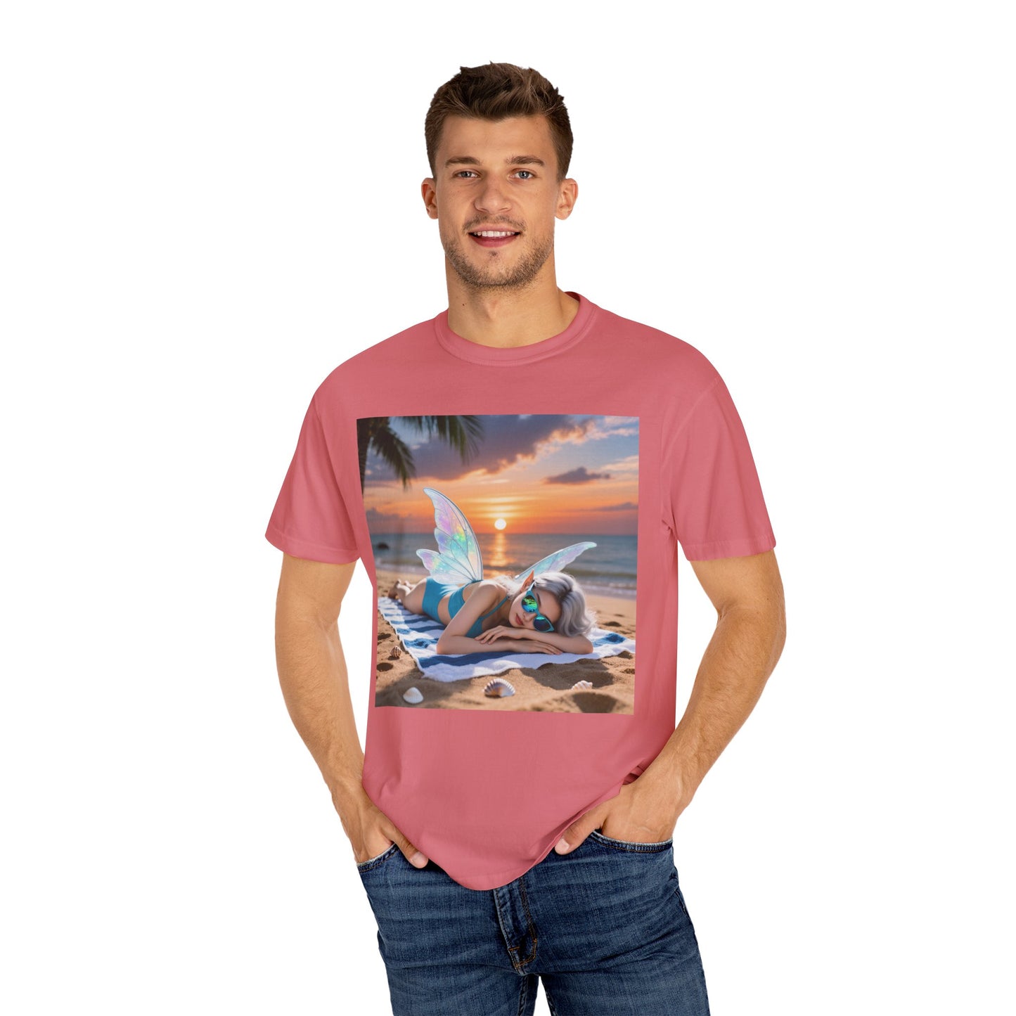 Beach Fairy Unisex T-Shirt, Summer Vibe Tee, Beachwear, Gift for Beach Lovers, Relaxation Shirt, Graphic Tee