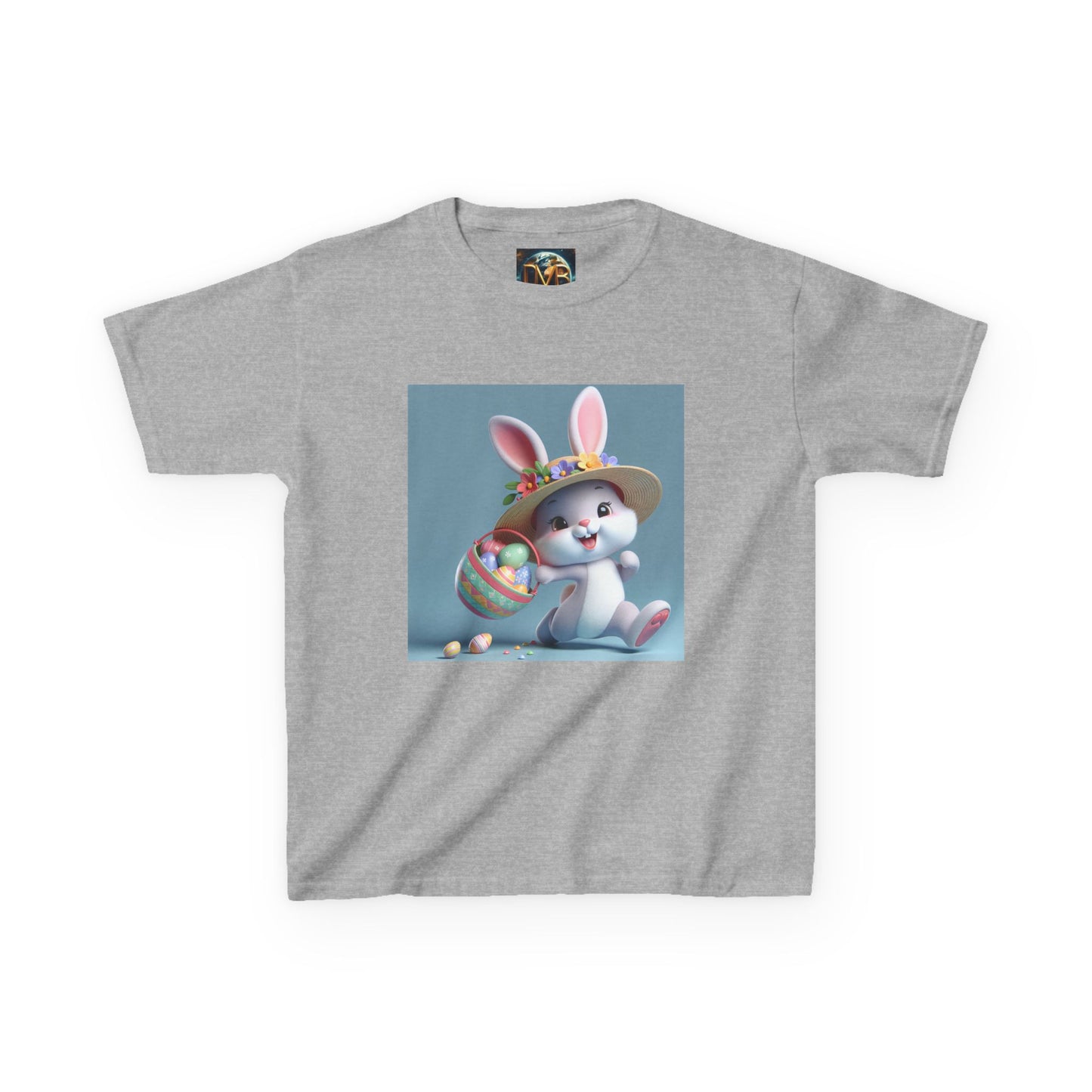 Cute Easter Bunny Kids Tee - Heavy Cotton™ T-Shirt for Spring Celebrations