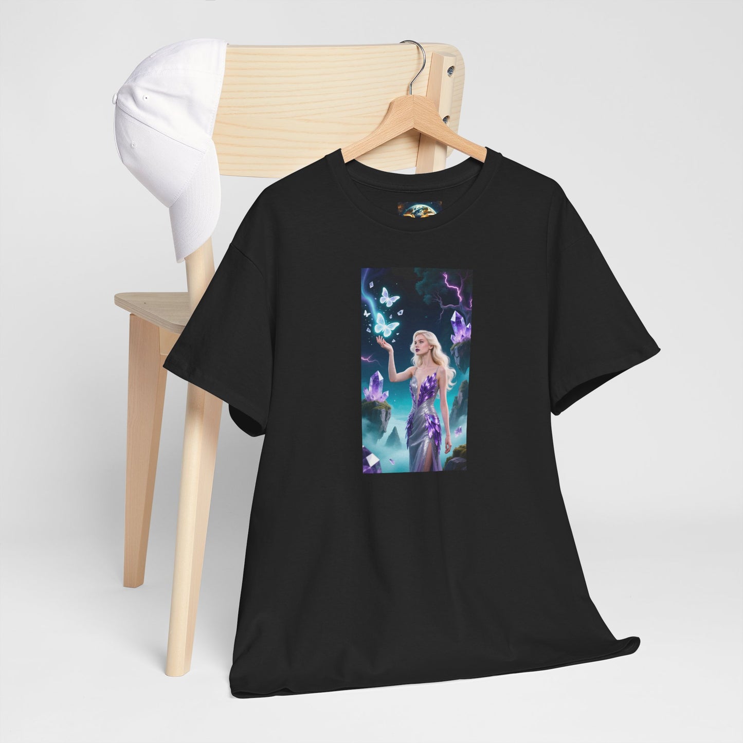Magical Fairy Graphic Tee, Enchanted Woodland Shirt, Fantasy Apparel, Gift for Nature Lovers, Festival Wear, Unisex Cotton Tee