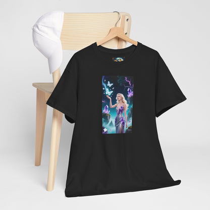 Magical Fairy Graphic Tee, Enchanted Woodland Shirt, Fantasy Apparel, Gift for Nature Lovers, Festival Wear, Unisex Cotton Tee