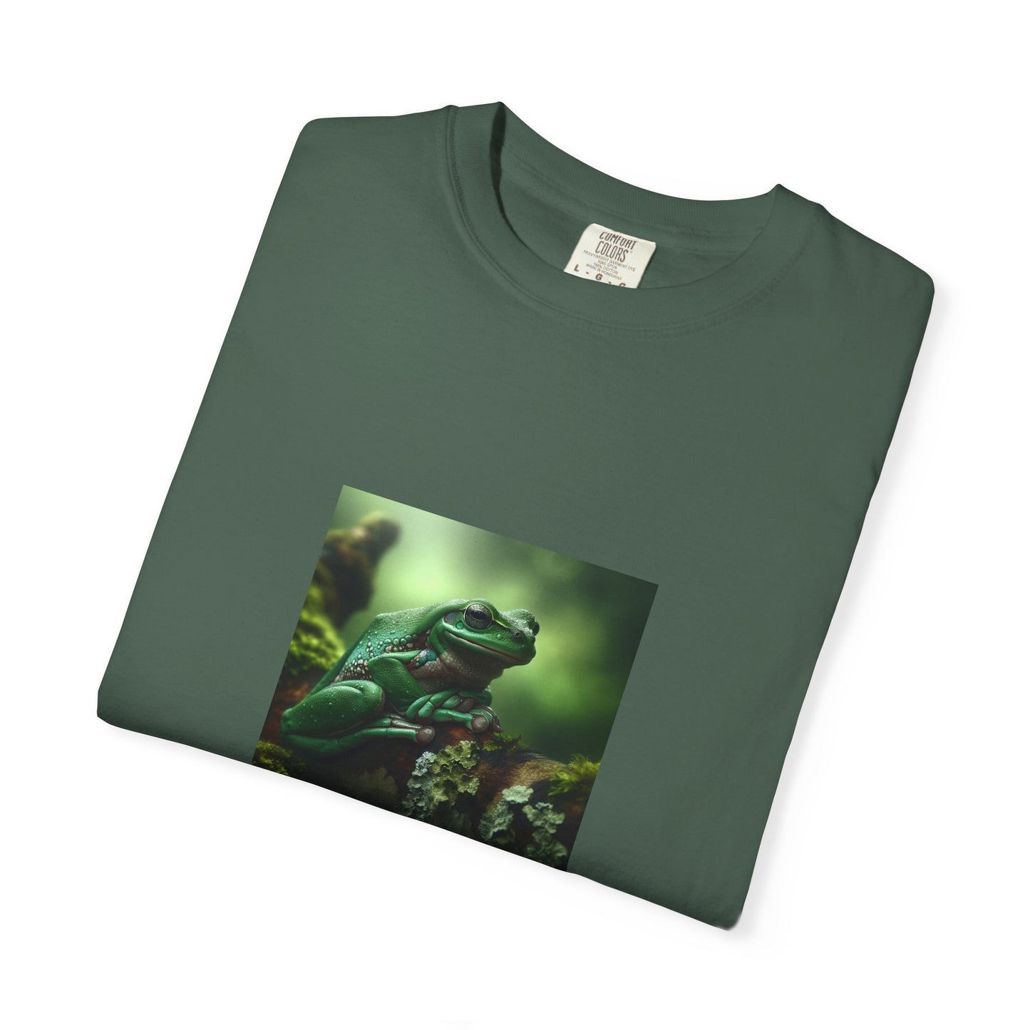 Green Tree Frog Unisex Garment-Dyed T-shirt