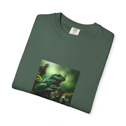 Green Tree Frog Unisex Garment-Dyed T-shirt