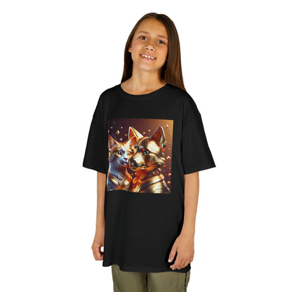 Solid Gold Cat and Dog - Heavy Cotton™ Tee for Children