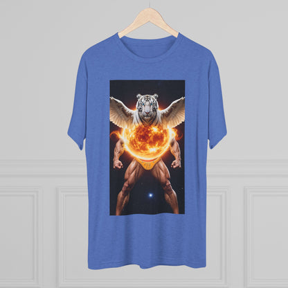 Tigga Sola Mascula Tri-Blend Unisex Crew Shirt | Perfect for Gift Giving, Casual Wear, Pet Lovers, and Wildlife Enthusiasts