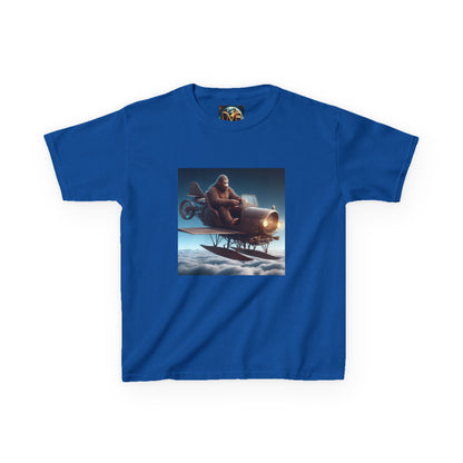 Kids Tee, Bigfoot Flying Car Shirt, Hilarious Kid's Design, Youth Tshirt, Children's Graphic Tee, Funny Sasquatch Top