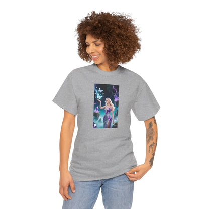 Magical Fairy Graphic Tee, Enchanted Woodland Shirt, Fantasy Apparel, Gift for Nature Lovers, Festival Wear, Unisex Cotton Tee