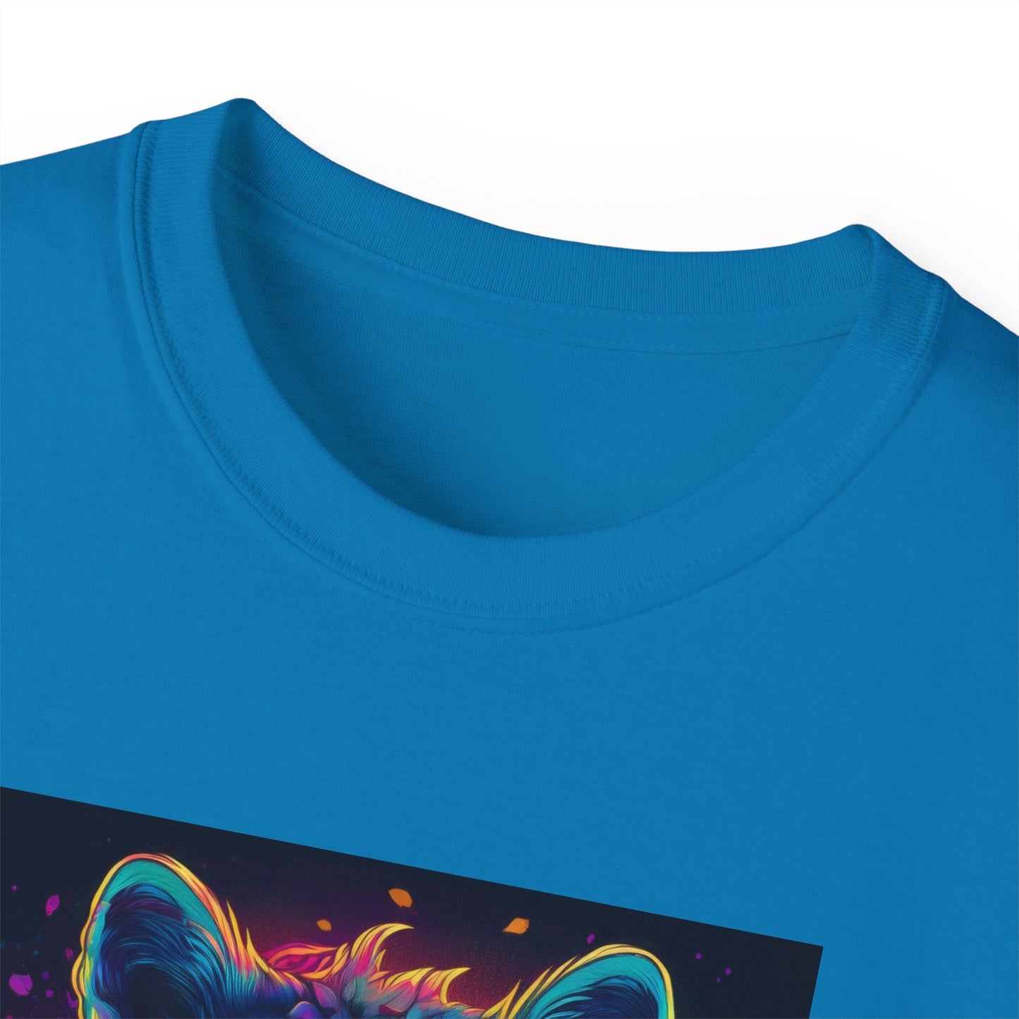 90's Style Colorful Lion Graphic Ultra Cotton Tee - Vibrant and Fun Wear