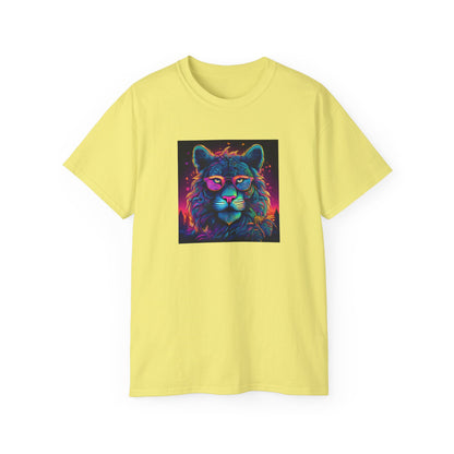 90's Style Colorful Lion Graphic Ultra Cotton Tee - Vibrant and Fun Wear