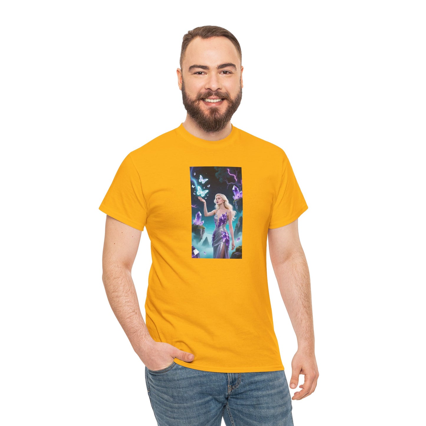 Magical Fairy Graphic Tee, Enchanted Woodland Shirt, Fantasy Apparel, Gift for Nature Lovers, Festival Wear, Unisex Cotton Tee