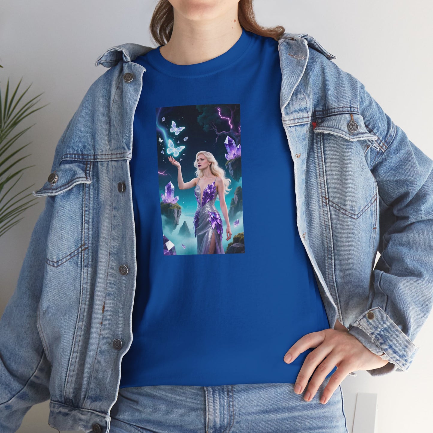 Magical Fairy Graphic Tee, Enchanted Woodland Shirt, Fantasy Apparel, Gift for Nature Lovers, Festival Wear, Unisex Cotton Tee