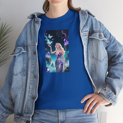 Magical Fairy Graphic Tee, Enchanted Woodland Shirt, Fantasy Apparel, Gift for Nature Lovers, Festival Wear, Unisex Cotton Tee